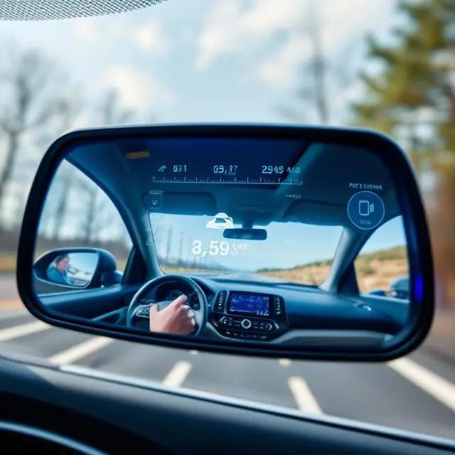 Smart Car Mirrors with Augmented Reality